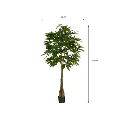 Kunstplant Pachira 150 cm groen