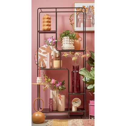 Open kast metaal zwart 76x30x178 cm