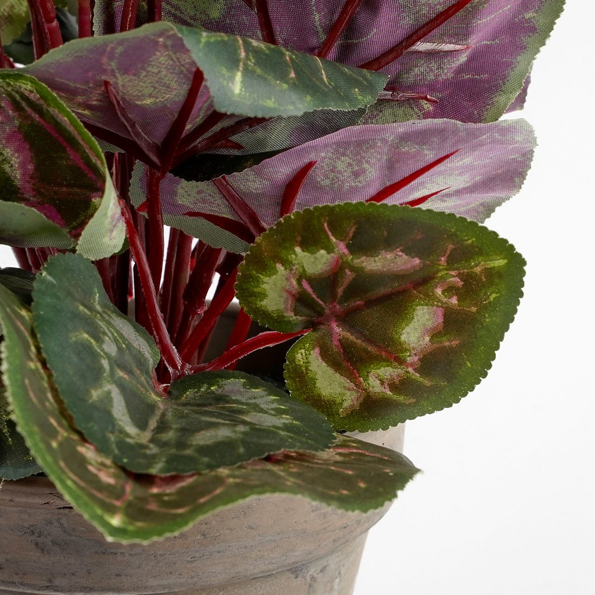Kunstplant Cyclamen wit 30x30 cm