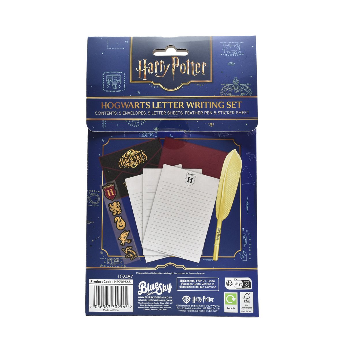 Harry Potter - Tie Set incl. Feather Pin