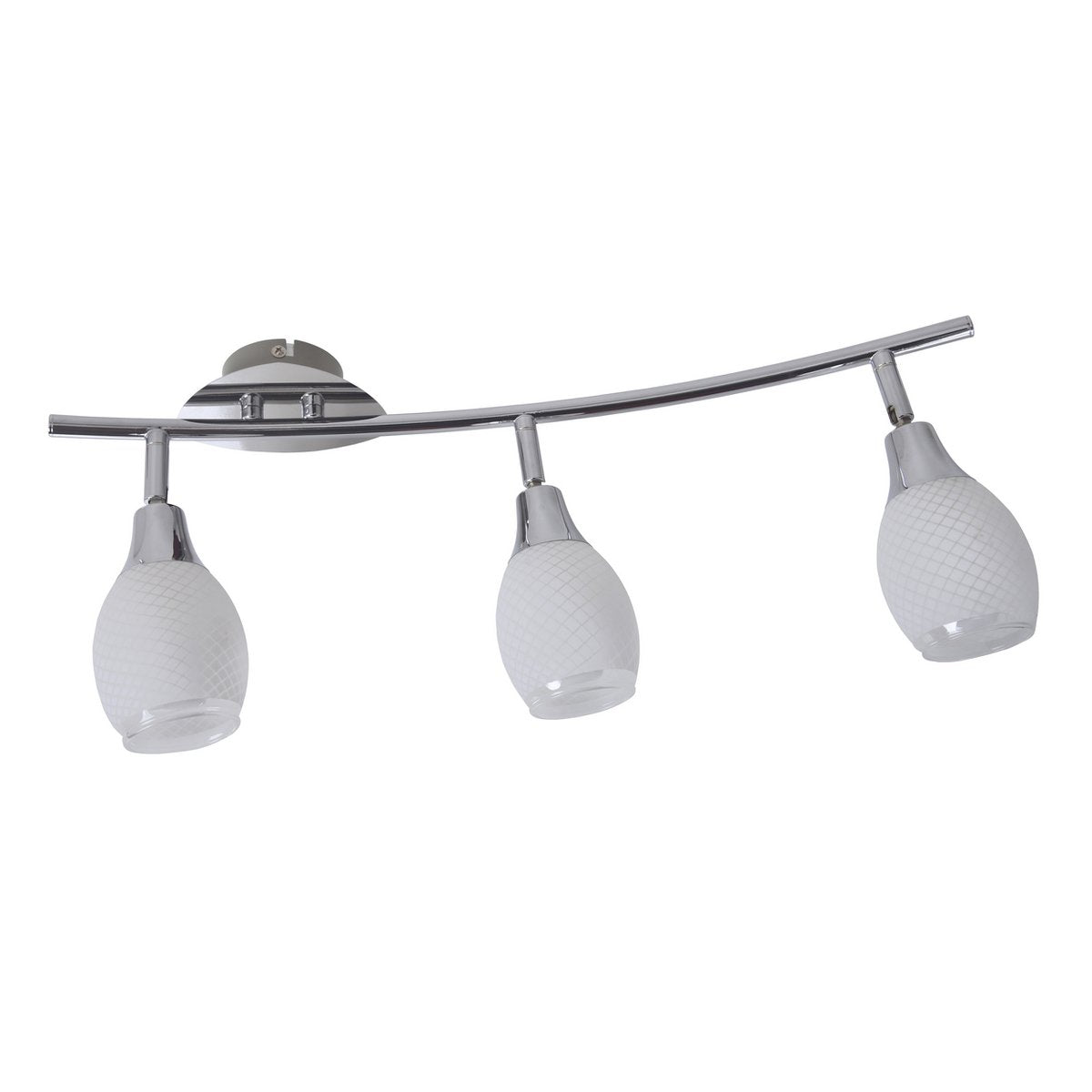 LED rail 52 cm metaal chroom