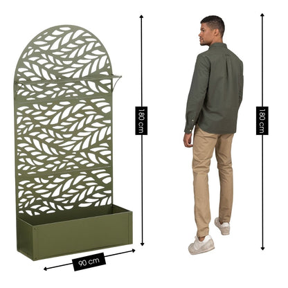 Plantenstandaard 90x33x180 cm groen ijzer
