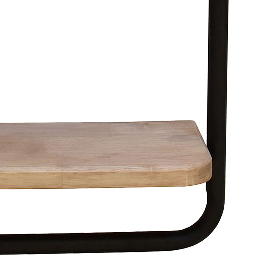 Wandrek 30x15x80 cm bruin metaal hout