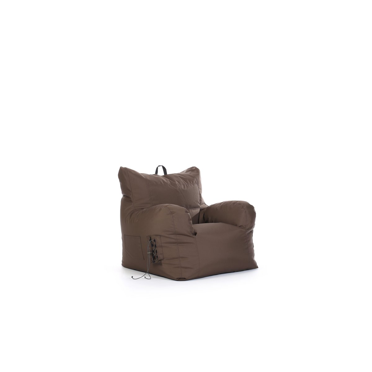 Zitzakbank 80x80x60 cm bruin polyurethaan