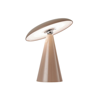 Tafellamp LED bruin melamine 23 cm