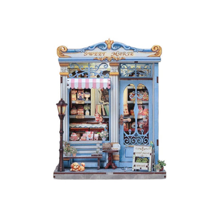 3D DIY huisje 16x15x21 cm hout