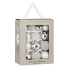 Christmas baubles set White