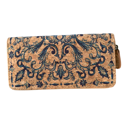 Kurk portemonnee Delfts Blauw 19x9.5x2.5 cm