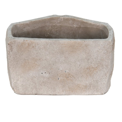 Flower Pot Mond 26x16x16 cm Grey Stone Flower Pot Indoor