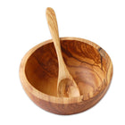 Olive wood muesli bowl Ø 16 cm including spoon