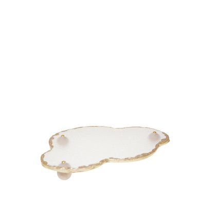 Dienblad wolk goud 29.5x20.5x4 cm