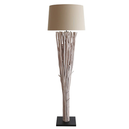 Vloerlamp drijfhout white wash 175 cm