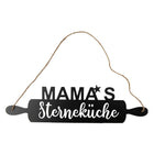 Tekstbord 50x14 cm zwart metaal
