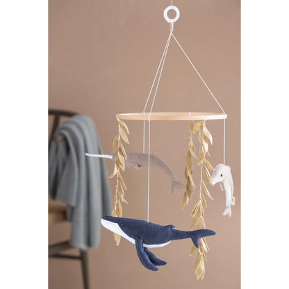 Babymobiel oceaan 21,5 cm wolvilt