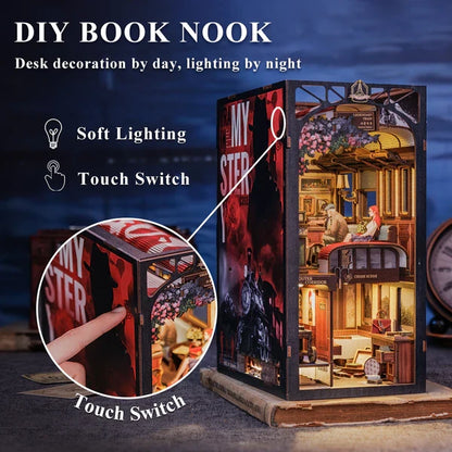 Cutebee, DIY Book Nook, Train Mystery Case, BN01B, 18x11x23cm