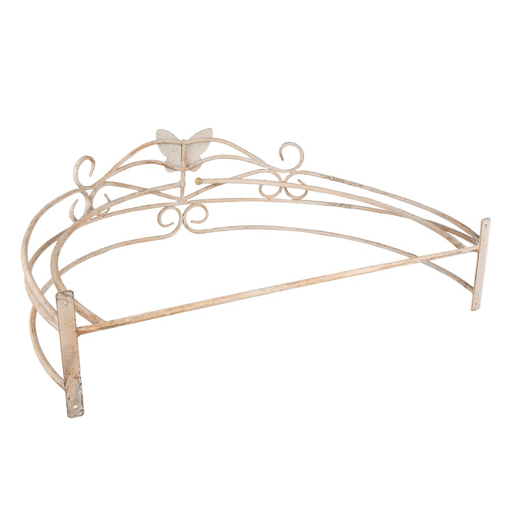 Bed Canopy 66x46x23 cm Beige Iron Butterfly Mosquito Net Holder