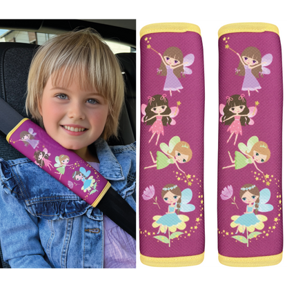 Gordelbeschermer auto sprookjesmotief paars