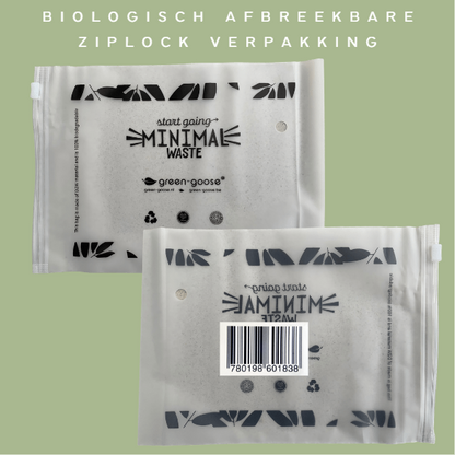 Herbruikbaar maandverband duo pack L 18x26 cm bamboe