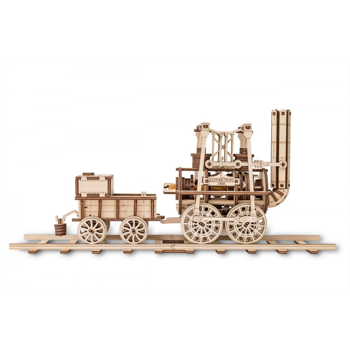 Houten 3D puzzel Locomotion 40x10x17,8cm berkenmultiplex