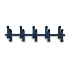 Wandkapstok 10 dubbele haken blauw