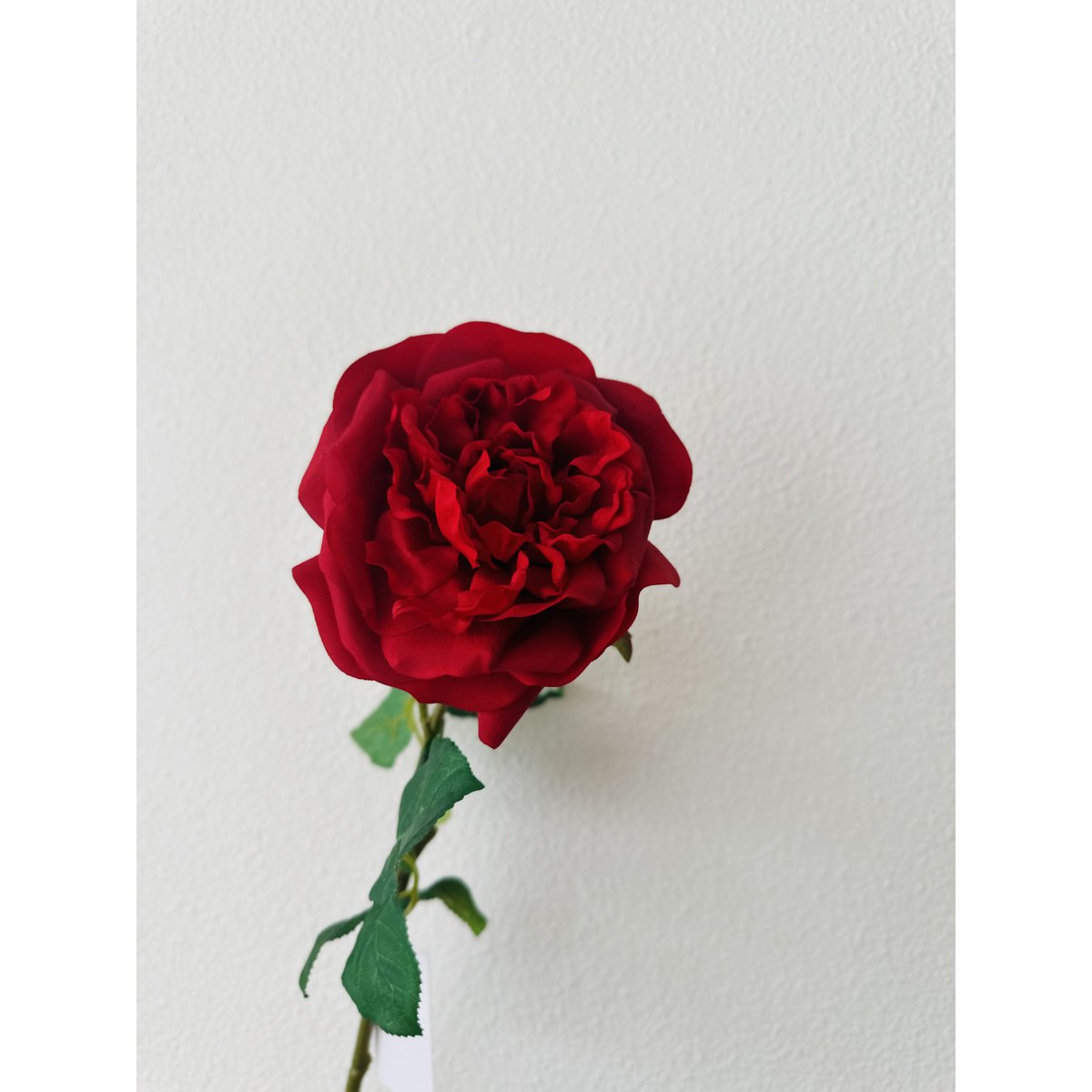 Kunstbloem roos 65 cm rood