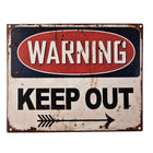 Text sign 25x20 cm Beige Iron Wall Sign