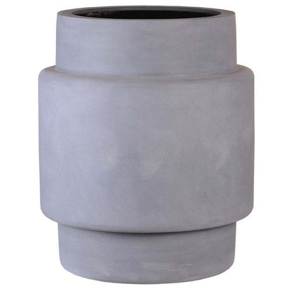 Plantenpot fiberstone grijs