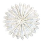 Decorative Dish Ø 25x1 cm white Gold-colored polyresin branches