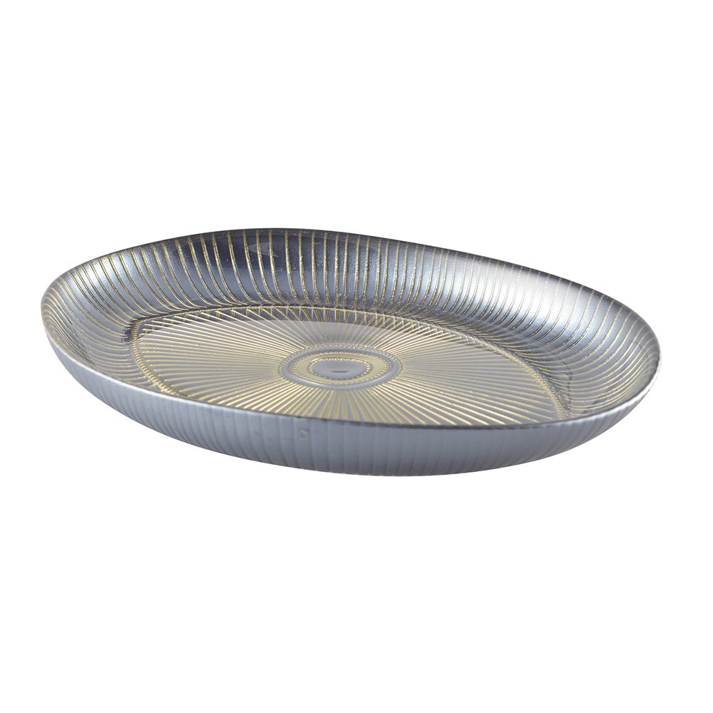 Aulica presentatie cup ovaal 22x15,5 cm zilver