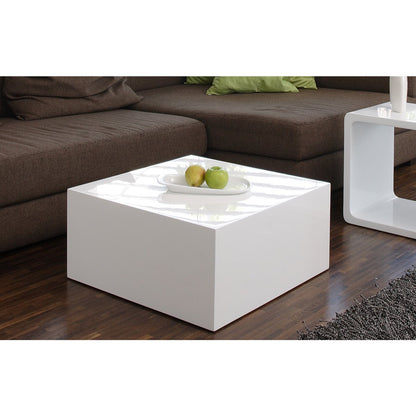 Salontafel 60x60x30cm wit
