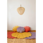 Schelpkussen fluweel paars 60x53 cm