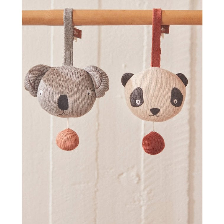 Muziek mobiel koala grijs 14,5x10,5x8 cm