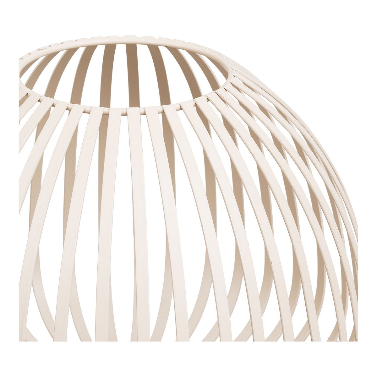 Lantaarn metaal beige ø25x19 cm