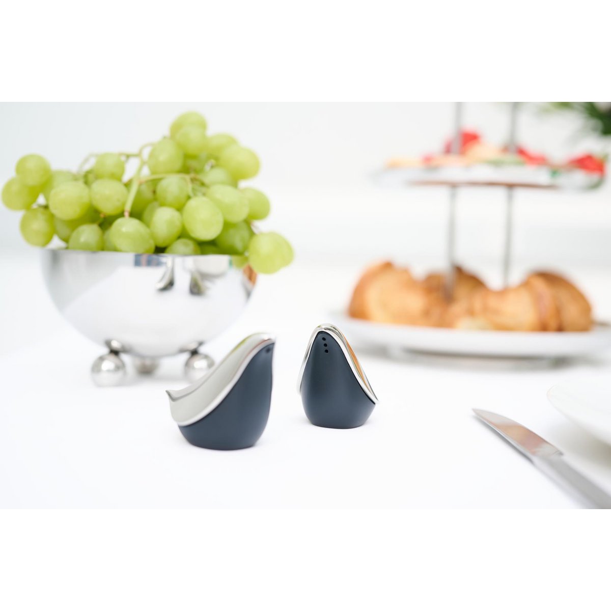 Zout en peper strooier verzilverd 6 cm