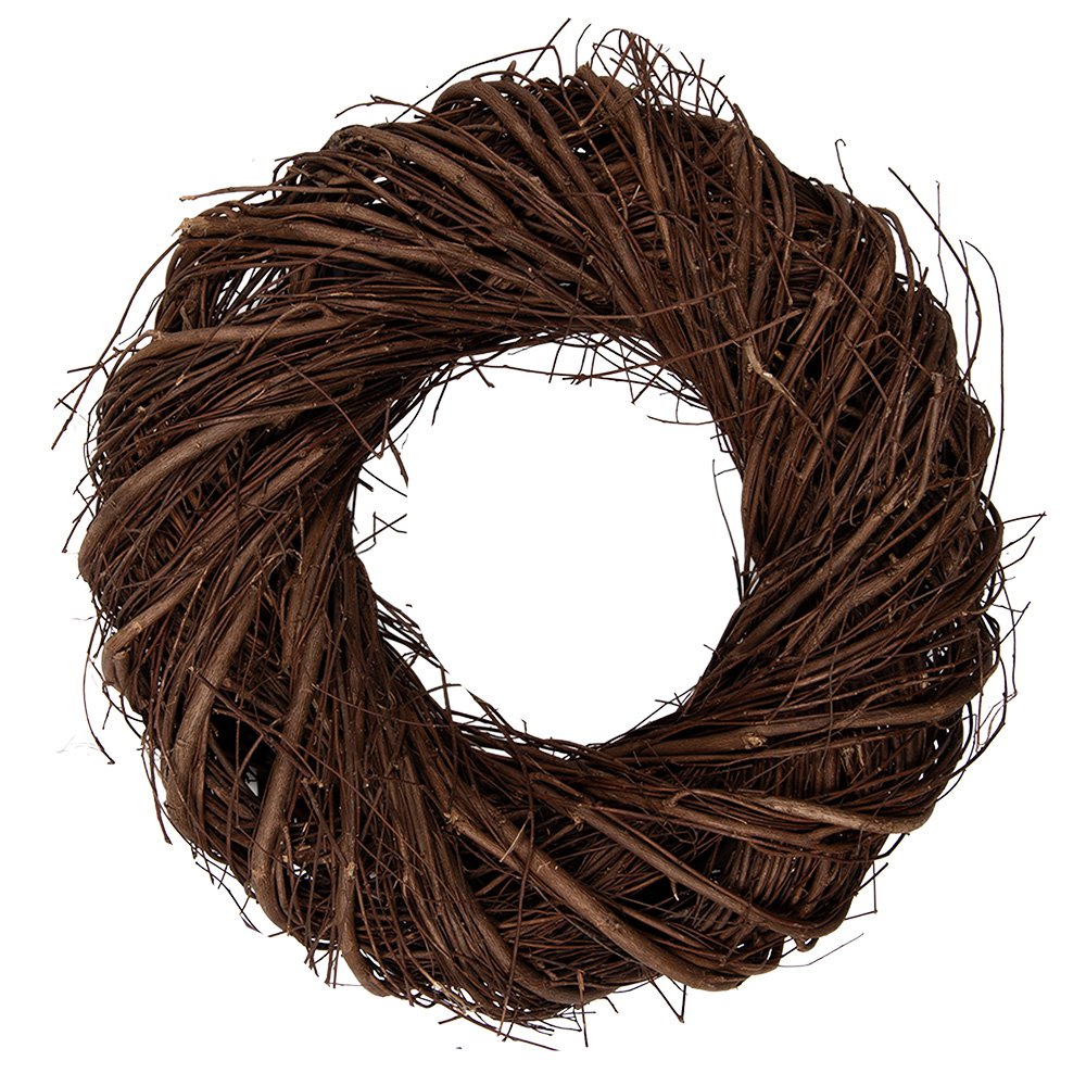 Krans 30x8 cm bruin rotan