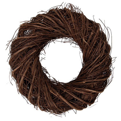 Krans 30x8 cm bruin rotan