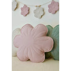 Linen blooming cushion "Powder rose"