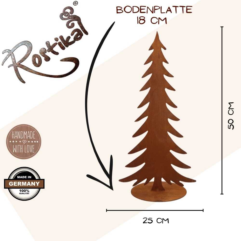 Roest decoratieve kerstboom metaal bruin