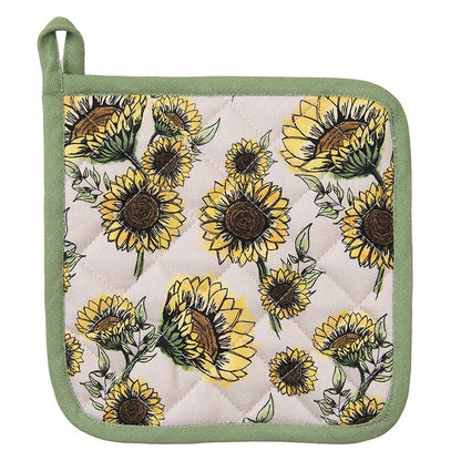 Pannenlap Beige Geel, Katoen 20x20 cm