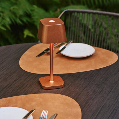 Tafellamp koper oplaadbaar dimbaar 30 cm