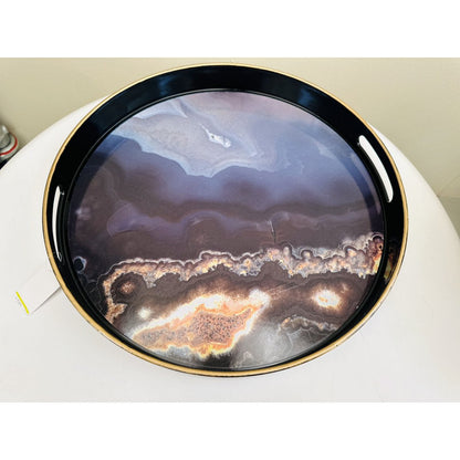 Marmeren woondecoratieset met vaas en kandelaar