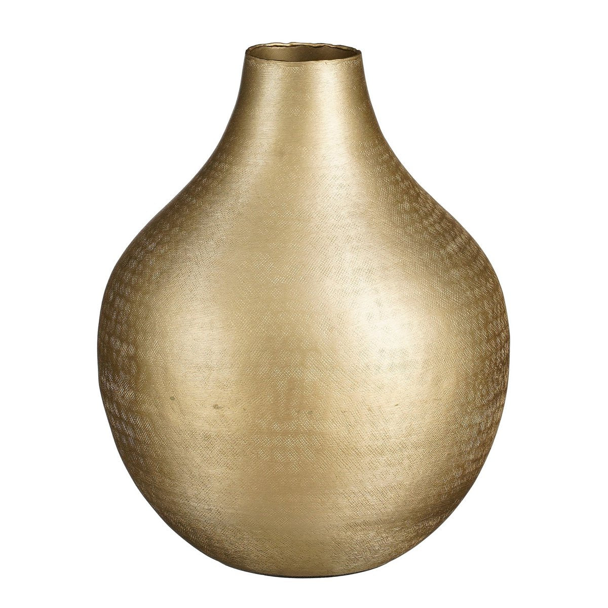 Vaas aluminium 31x25 cm champagne