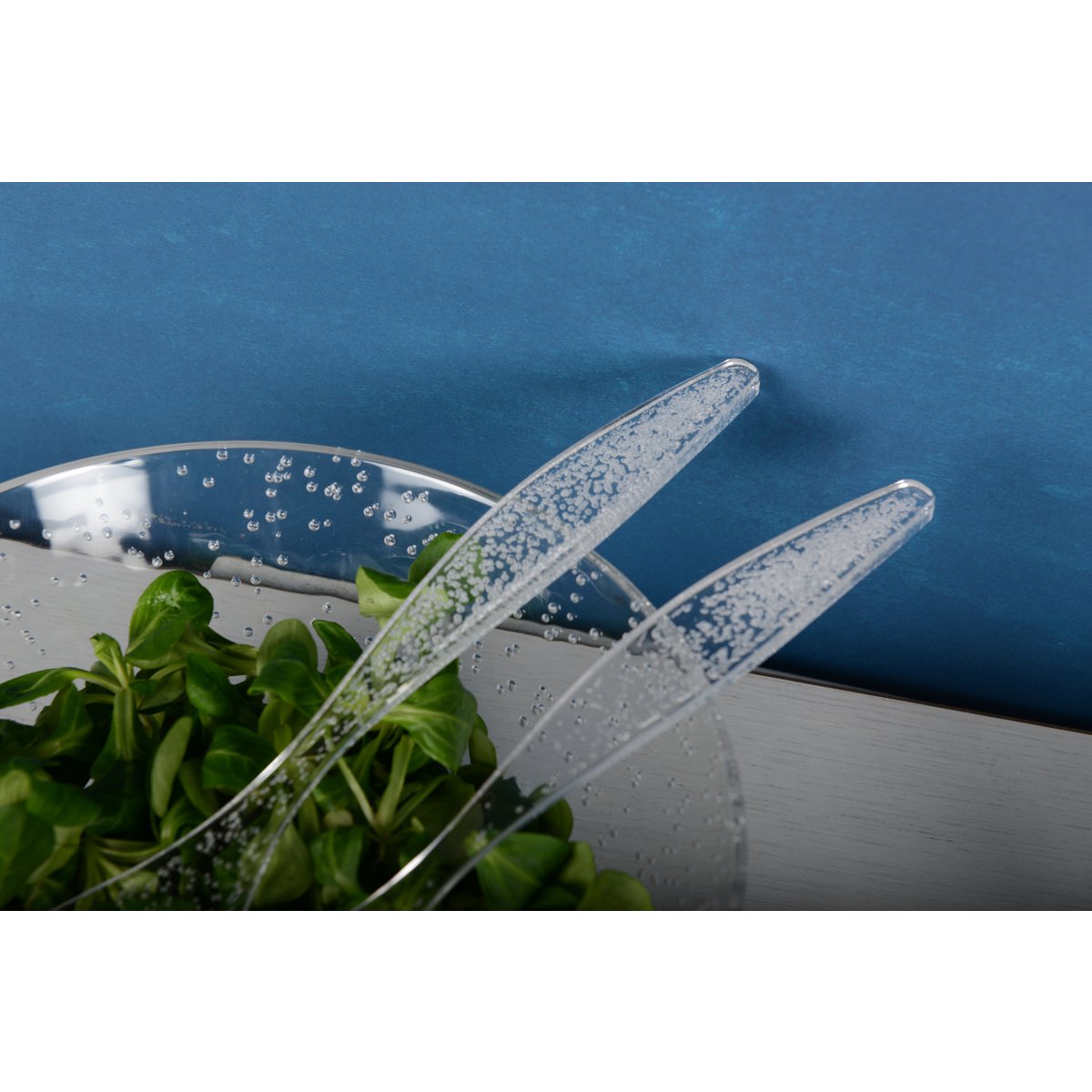 Saladekom 26 cm acryl transparant