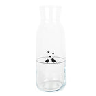 Karaf 1000 ml glas vogels