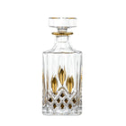 Glass whisky decanter with gold details 700 ml
