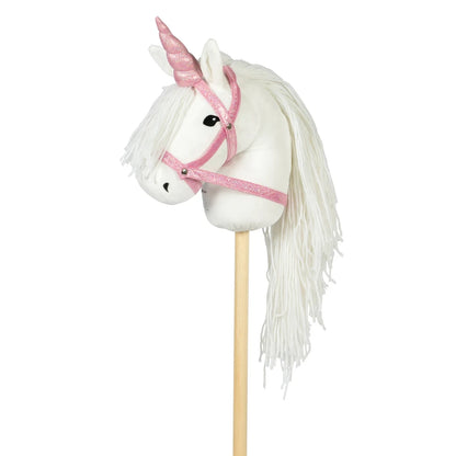 Unicorn hoorn en halter roze glitter