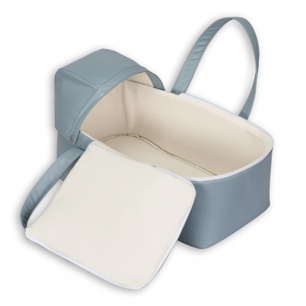 Reiswieg pop 42x23x15 cm vintage blauw
