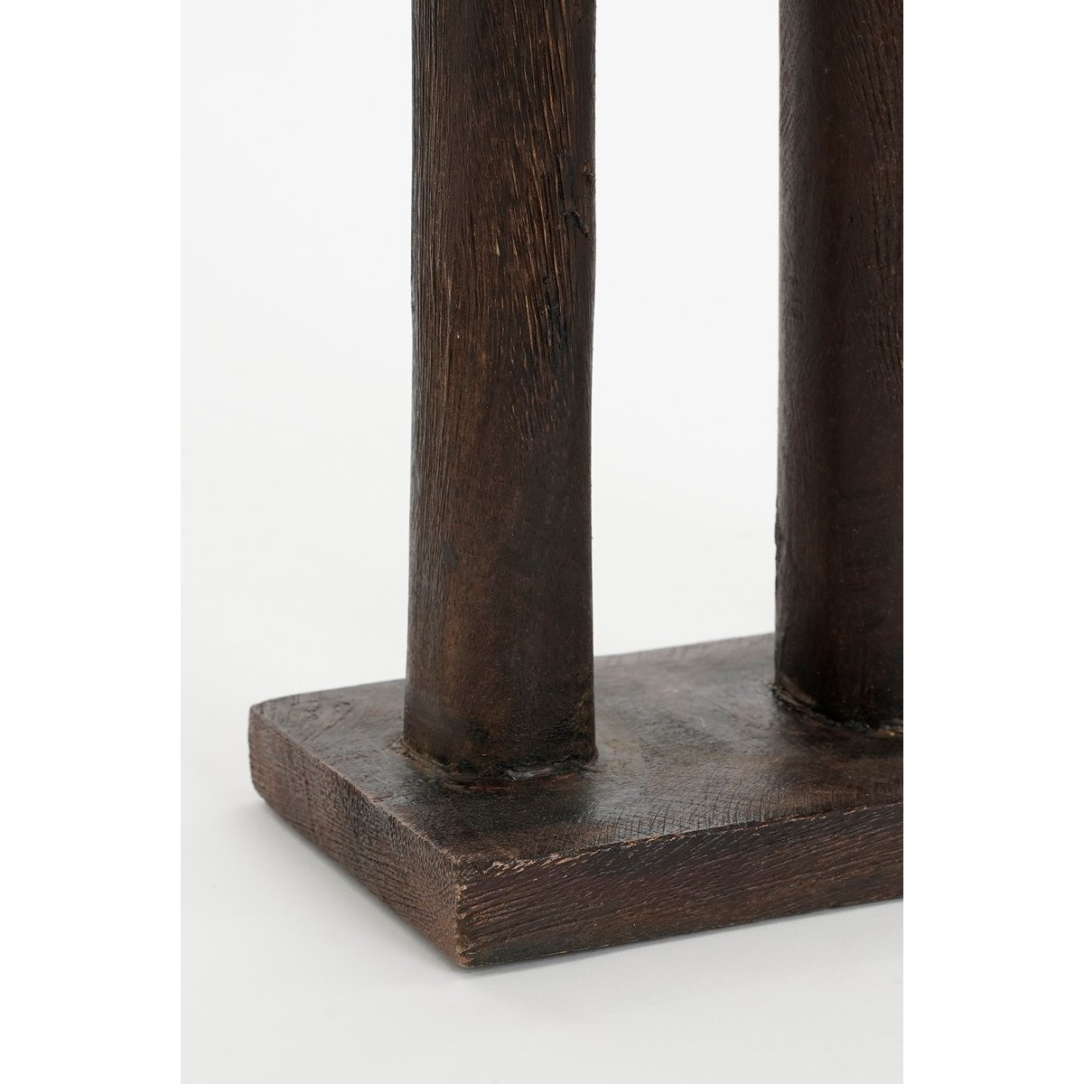 Woondecoratie mangohout 7x18x46 cm bruin