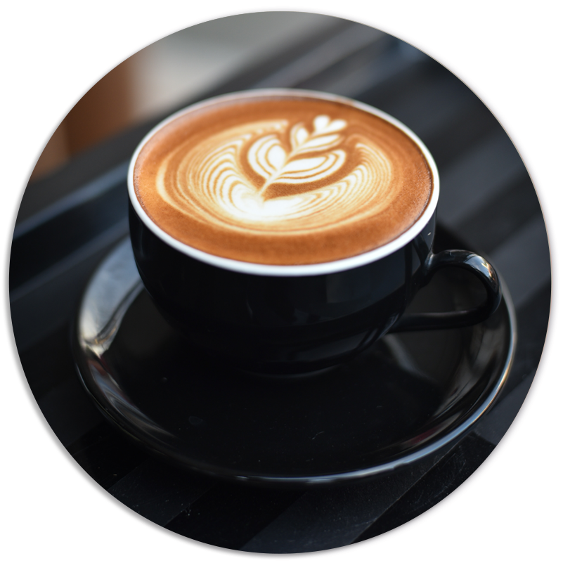 Muurcirkel cappuccino