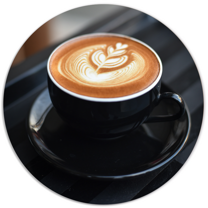 Muurcirkel cappuccino